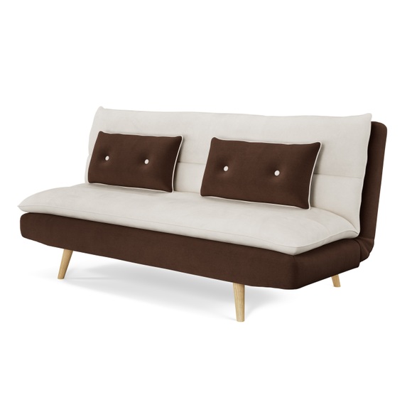 Schlafsofa ANDRI braun/beige