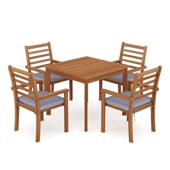 Gartenmöbel Set Holz APULIA 5-teilig