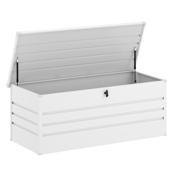 Gartenbox wasserdicht MONACO 165 x 70 x 64 cm 600L weiss