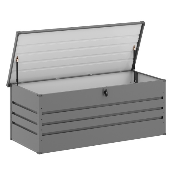 Gartenbox wasserdicht MONACO 165 x 70 x 64 cm 600L grau