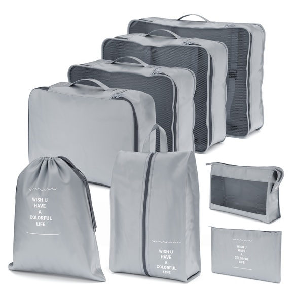 Reiseorganizer Set 8-teilig grau