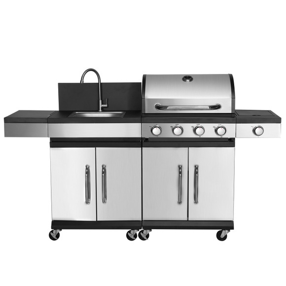 Gasgrill mit Waschbecken AMPATO 4+1 Brenner