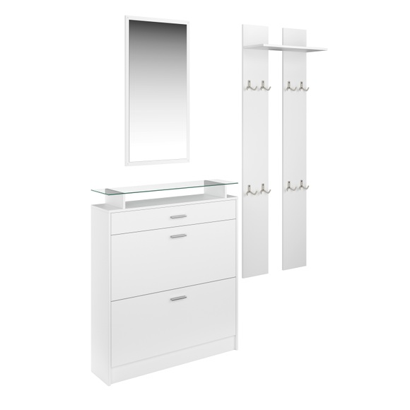 Garderobe Set KASPER weiss