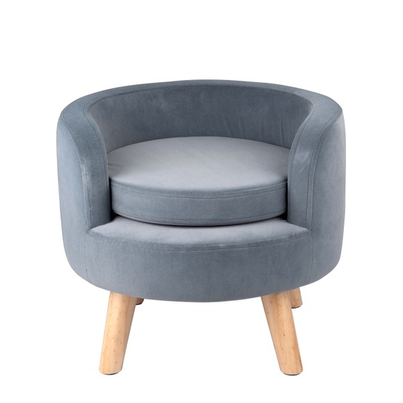 Katzenbett Sofa 40 x 36 cm grau