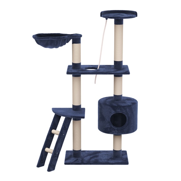 Katzenbaum 150 cm - blau