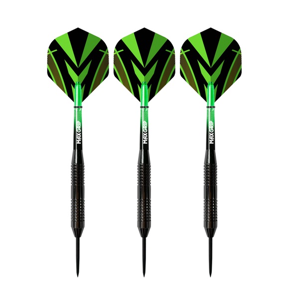 Steeldart 20 g 3er Set schwarz/grün