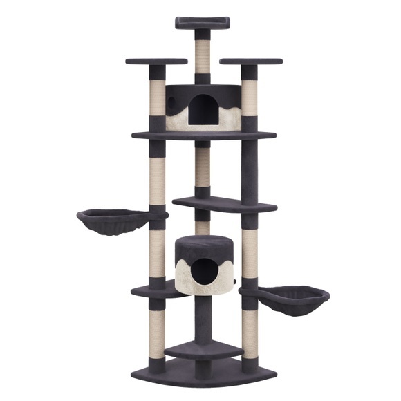 Katzenbaum 210 cm hoch grau