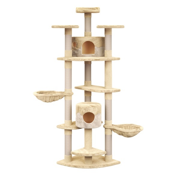 Katzenbaum 210 cm hoch, beige