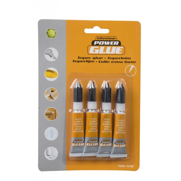 Sekundenkleber Set 4-teilig