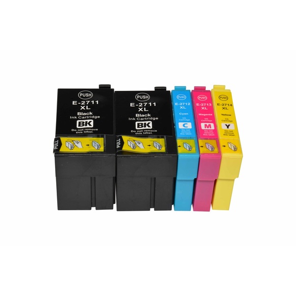 Tintenpatronen Set kompatibel mit Epson C13T27114010 / M / C / Y / 27XL