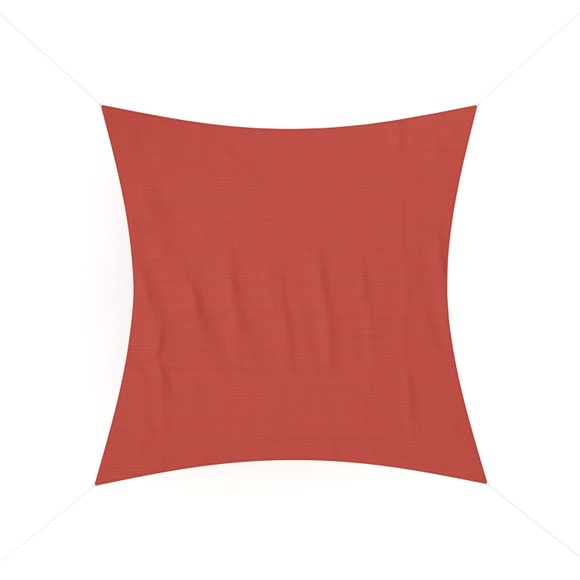 Sonnensegel Quadrat 5x5m rot