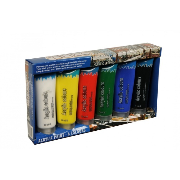Acrylfarben-Set 6-teilig