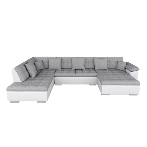 Sofa ARIA rechts weiss grau