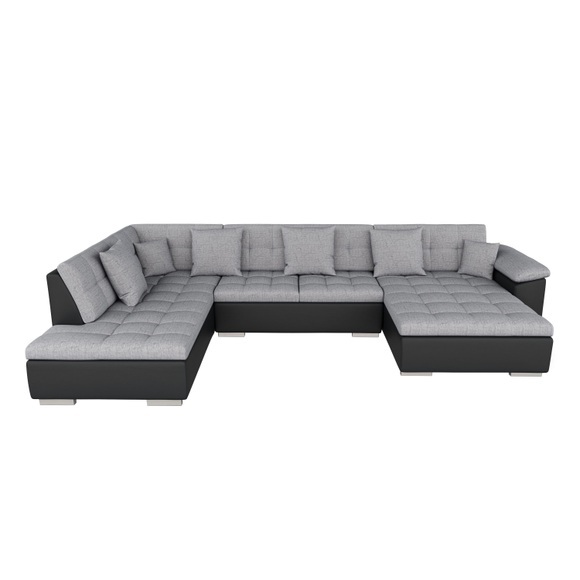 Sofa ARIA rechts schwarz grau