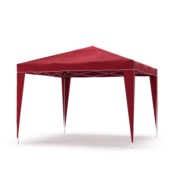Gartenpavillon Partyzelt 3 x 3 x 2.6 m rot