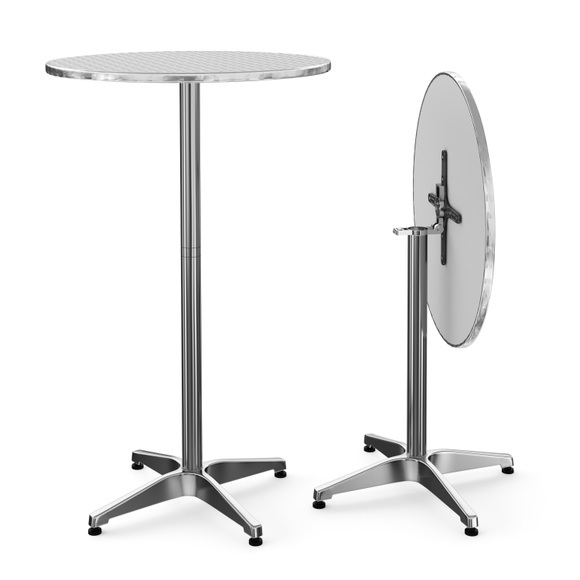 XXL Alu Bistrotisch Stehtisch 70 cm höhenverstellbar