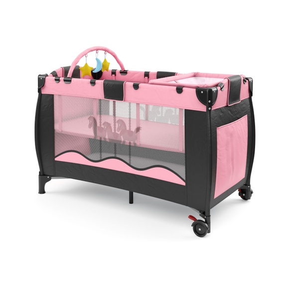 Baby & Kinder Reisebett rosa