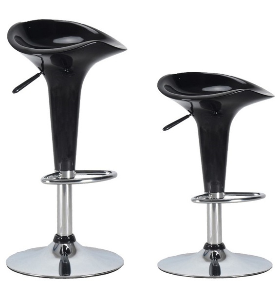 Barhocker Stella schwarz im 2er-Set