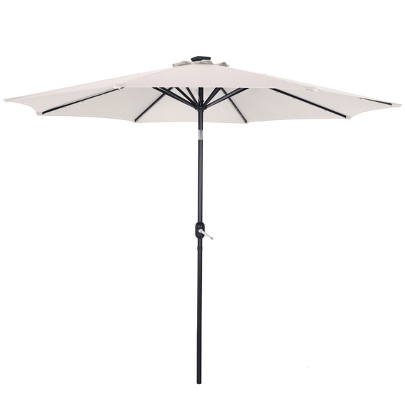 Sonnenschirm VAY mit LED 300 cm weiss