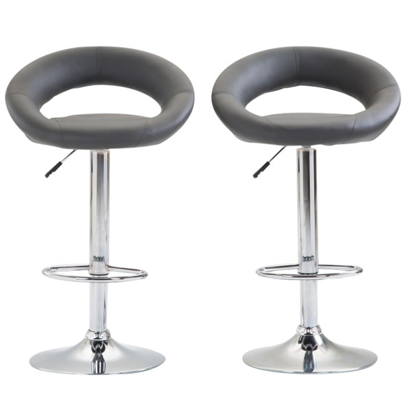 Barhocker Wanda grau im 2er-Set