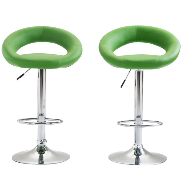 Barhocker Wanda grün im 2er-Set