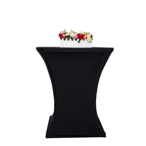 Tischdecke für Bistrotische 60-65 cm schwarz