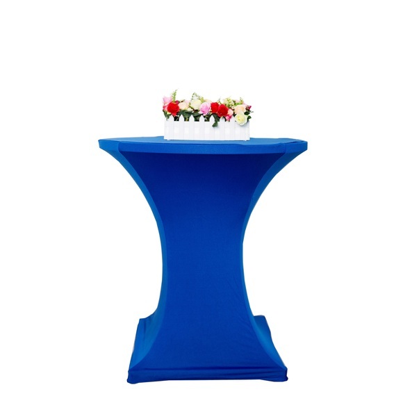 Tischdecke für Bistrotische 60-65 cm blau