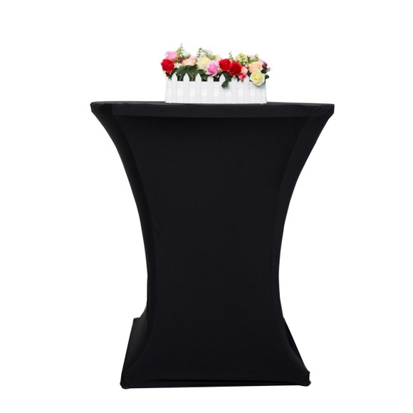 Tischdecke für Bistrotische 70-75 cm schwarz