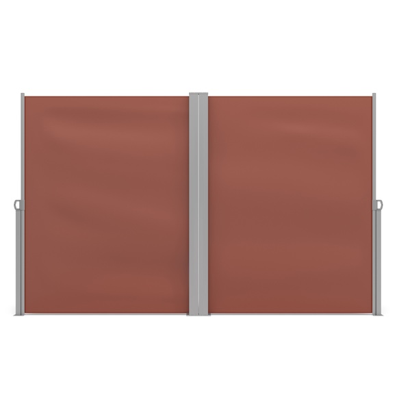 Doppelseitenmarkise 180 x 600 cm braun