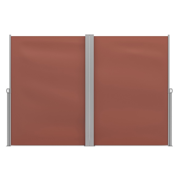 Doppelseitenmarkise 200 x 600 cm braun