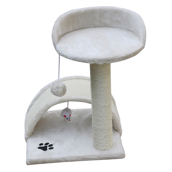 Katzenkratzbaum klein 50 cm beige