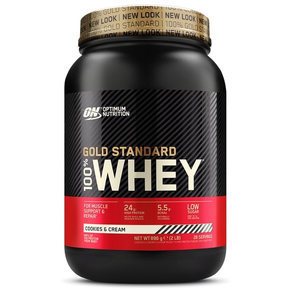 Optimum Nutrition 100 % Whey Gold Standard, Cookies-Cream, Pulver