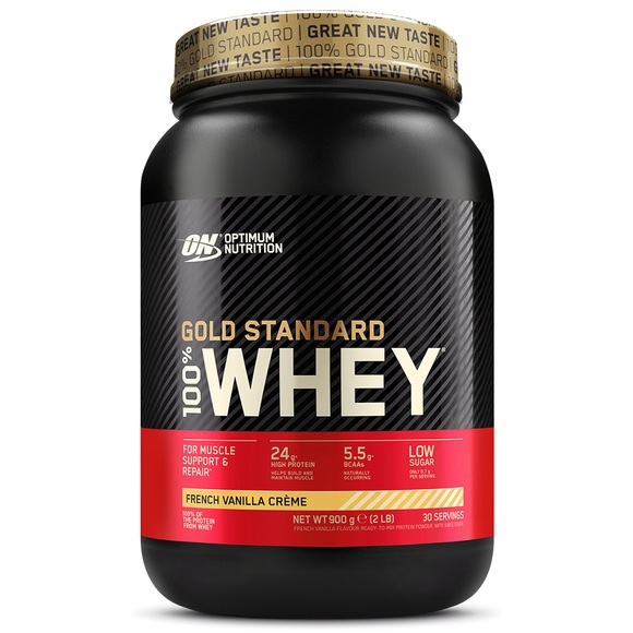 Optimum Nutrition 100 % Whey Gold Standard, French Vanilla Cream, Pulver