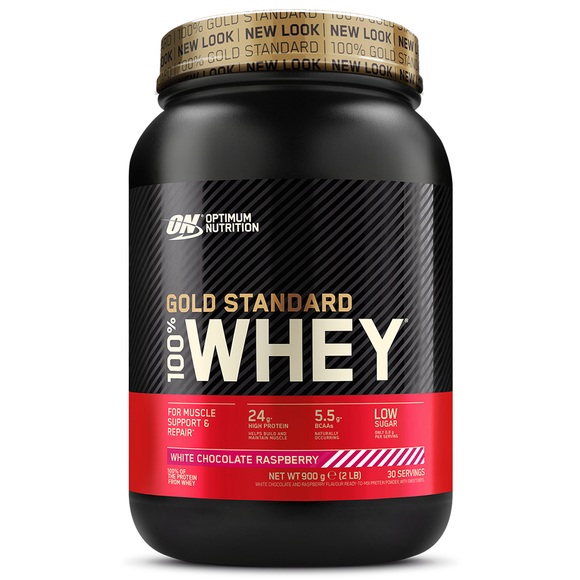 Optimum Nutrition Whey Protein Gold Standard 908 g White Chocolate Raspberry