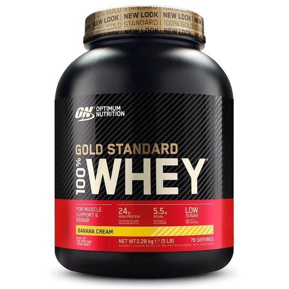Optimum Nutrition 100 % Whey Gold Standard + nu3 Smartshake, Banane