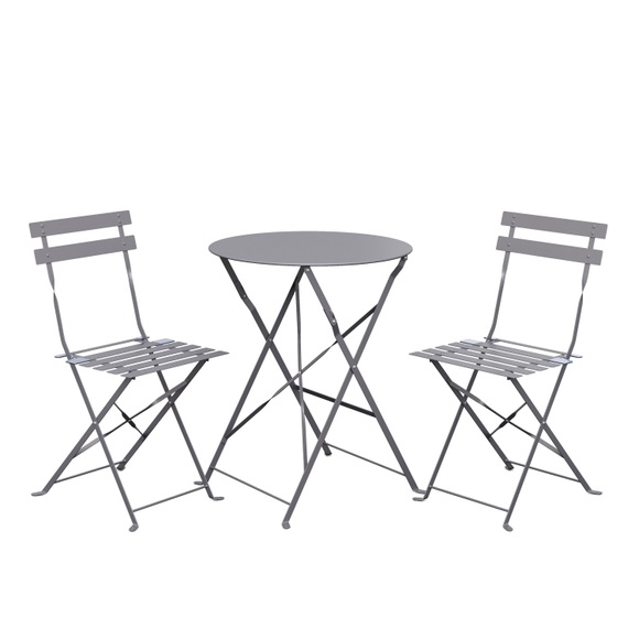 Bistroset 3-teilig grau