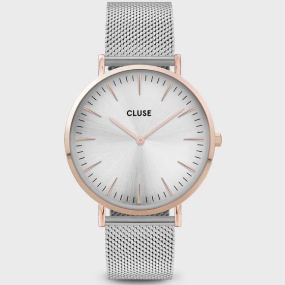 Cluse La Boheme Mesh Rose Gold Silver CL18116