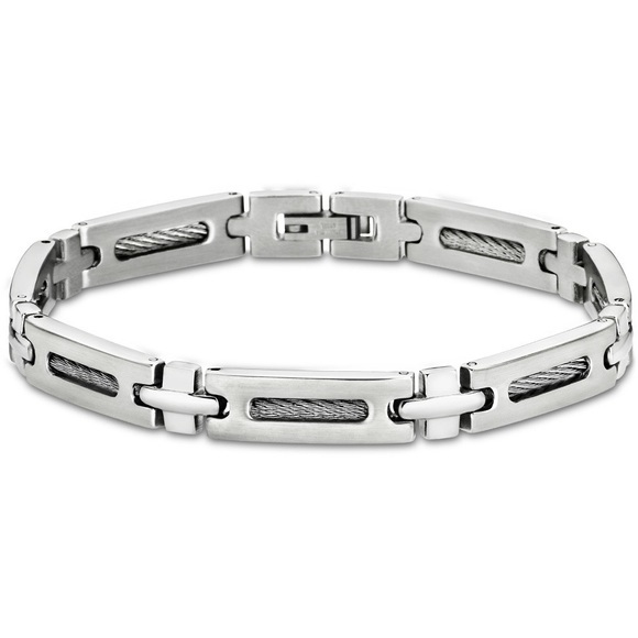 Lotus Style Armband 21 cm Edehlstahl Men in Black LS1802-2/1