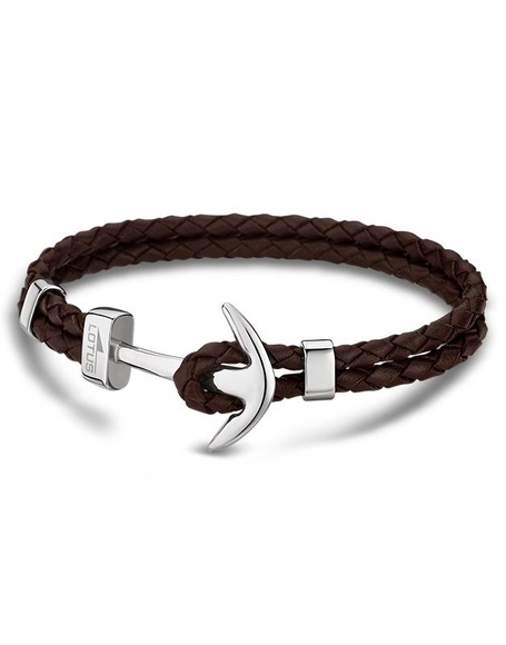 Lotus Style Lederarmband Anker braun LS1832-2/5