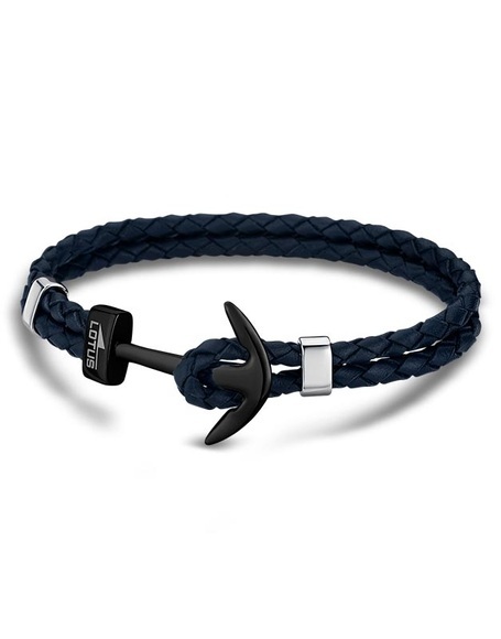 Lotus Style Lederarmband Anker blau LS1832-2/7