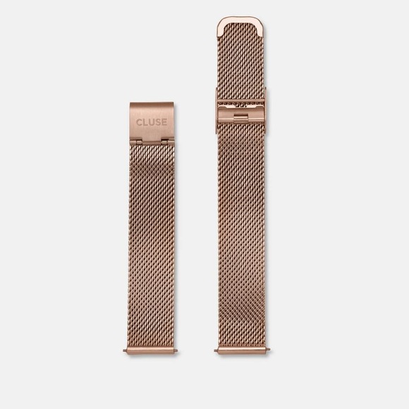 Cluse - Leder-Armband Minuit - Roségold
