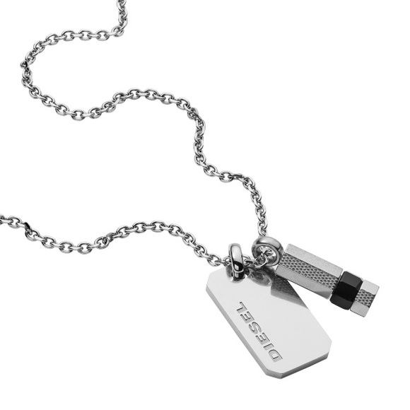 Diesel DOUBLE PENDANT Collier Herren