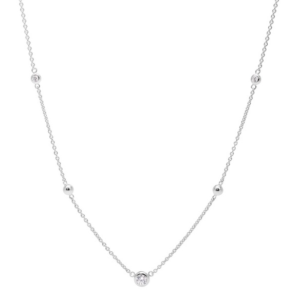 Fossil Sterling Silver JFS00453040 Halskette