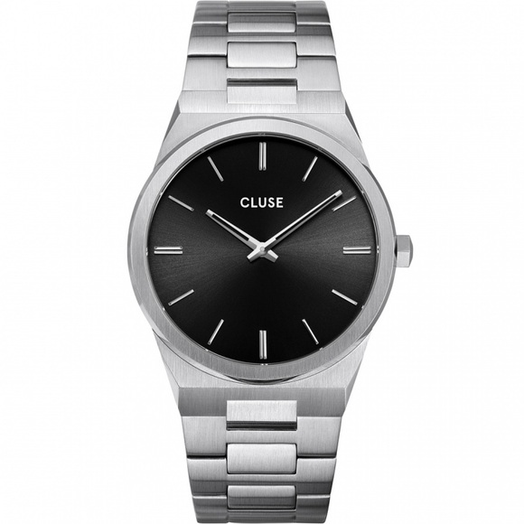 Cluse Cw0101503004 Vigoureux 40 Schwarz & Silber Edelstahl Herren's Uhr