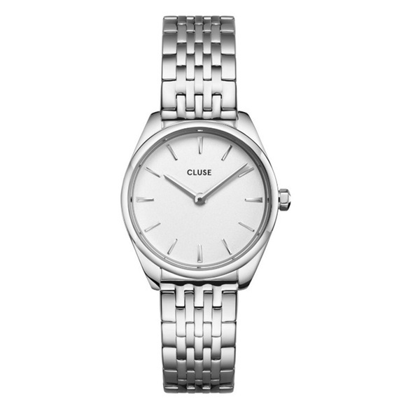 Analoguhr Damen Silber 25mm