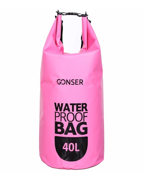 Dry Bag Tasche wasserdicht pink 40L