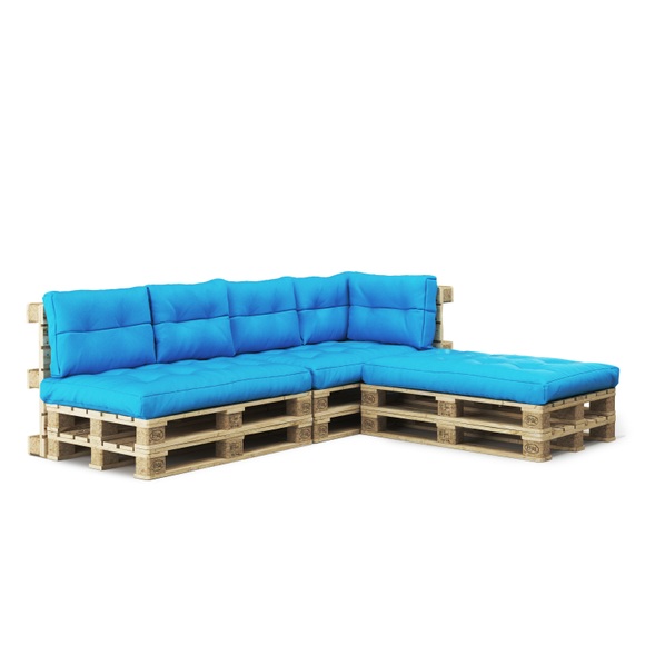 Palettenlounge TENERO inkl. Kissen türkis