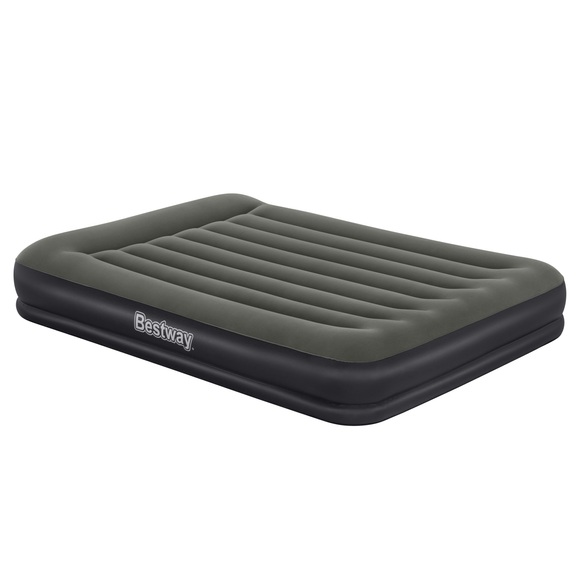 Bestway Luftbett tritech air 67699 203/152/36 cm , Tritech Air , Schwarz, Dunkelgrau , Kunststoff , 152x36 cm , matt , integriertes Kissen, beflockte Schlafseite , 0069160804