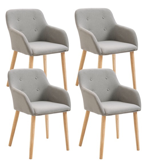 Esszimmerstuhl GABRIEL beige im 4er-Set