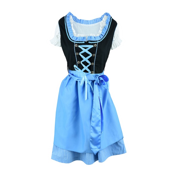 Dirndl Kleid blau Grösse 36